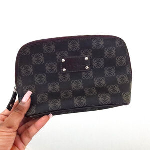 Loewe Anagram Canvas Cosmetic Pouch – Brown